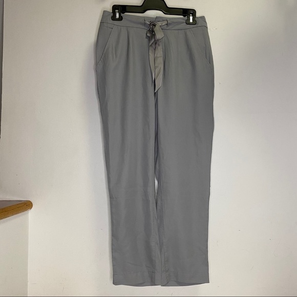 Tahari Grey Paperbag Casual Trouser Pants Size 8 - Picture 2 of 10